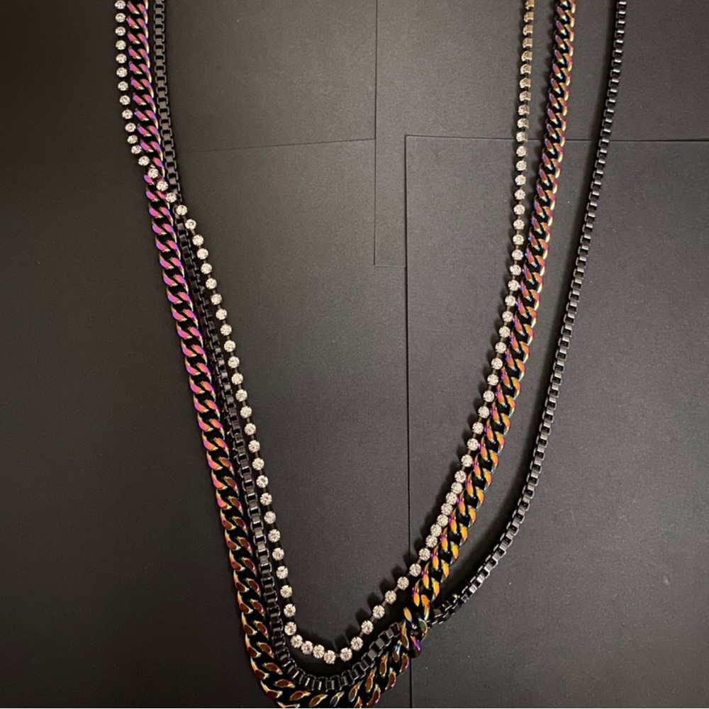 Juicy Couture Multi Chain Long Necklace